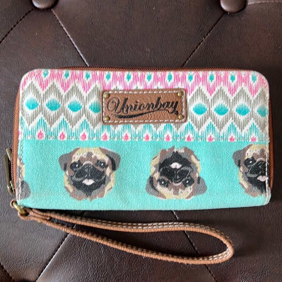 UNIONBAY Handbags - Unionbay, wristlet with double zip wallet design.